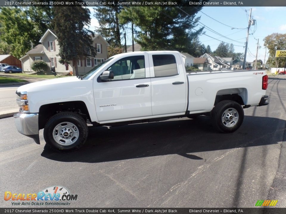 2017 Chevrolet Silverado 2500HD Work Truck Double Cab 4x4 Summit White / Dark Ash/Jet Black Photo #6