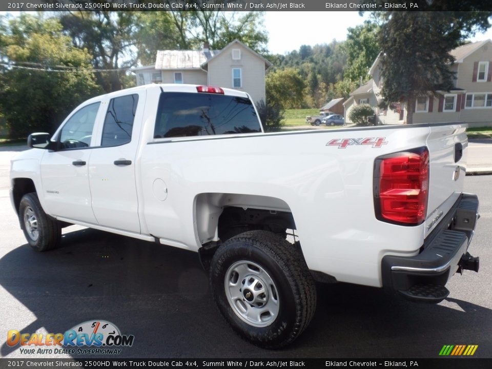 2017 Chevrolet Silverado 2500HD Work Truck Double Cab 4x4 Summit White / Dark Ash/Jet Black Photo #7