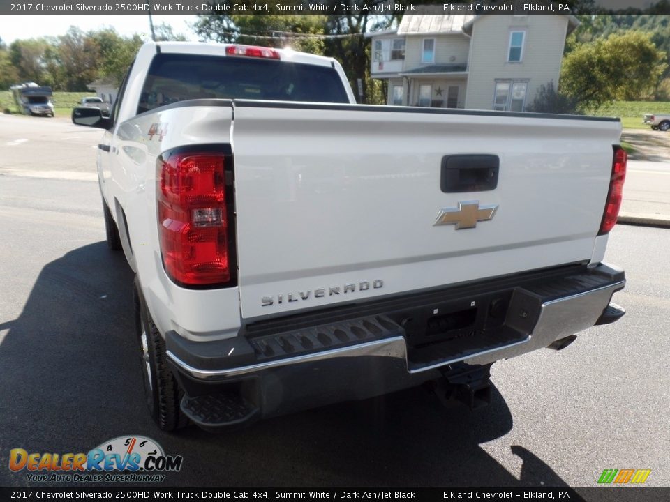 2017 Chevrolet Silverado 2500HD Work Truck Double Cab 4x4 Summit White / Dark Ash/Jet Black Photo #8