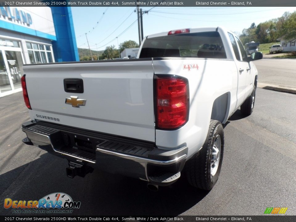 2017 Chevrolet Silverado 2500HD Work Truck Double Cab 4x4 Summit White / Dark Ash/Jet Black Photo #9