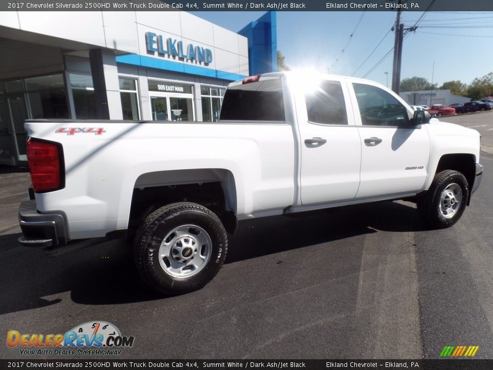 2017 Chevrolet Silverado 2500HD Work Truck Double Cab 4x4 Summit White / Dark Ash/Jet Black Photo #10