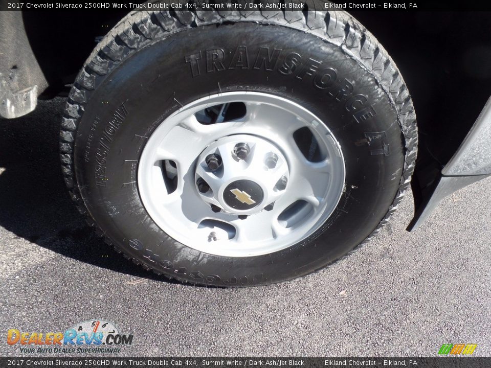 2017 Chevrolet Silverado 2500HD Work Truck Double Cab 4x4 Summit White / Dark Ash/Jet Black Photo #11