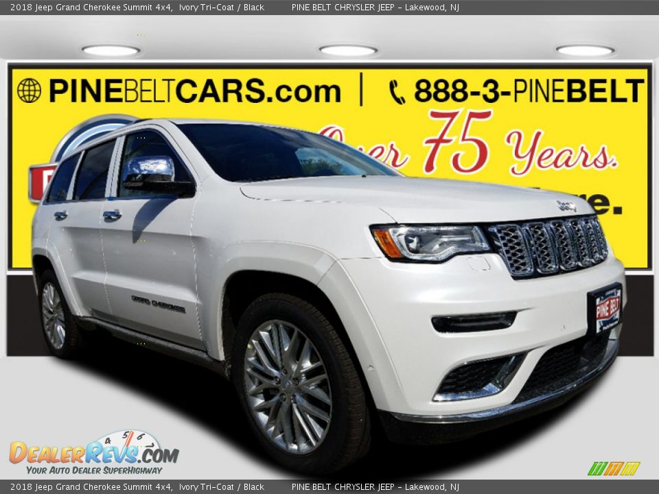 2018 Jeep Grand Cherokee Summit 4x4 Ivory Tri-Coat / Black Photo #1