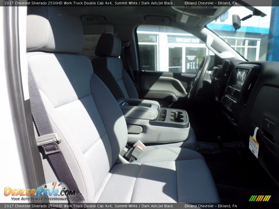 2017 Chevrolet Silverado 2500HD Work Truck Double Cab 4x4 Summit White / Dark Ash/Jet Black Photo #14