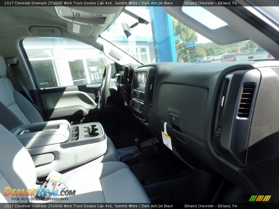 2017 Chevrolet Silverado 2500HD Work Truck Double Cab 4x4 Summit White / Dark Ash/Jet Black Photo #15