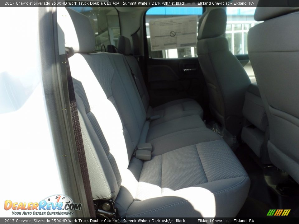 2017 Chevrolet Silverado 2500HD Work Truck Double Cab 4x4 Summit White / Dark Ash/Jet Black Photo #16