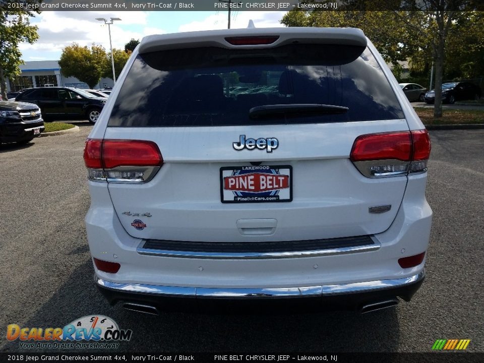 2018 Jeep Grand Cherokee Summit 4x4 Ivory Tri-Coat / Black Photo #5