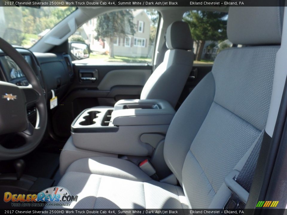 2017 Chevrolet Silverado 2500HD Work Truck Double Cab 4x4 Summit White / Dark Ash/Jet Black Photo #19
