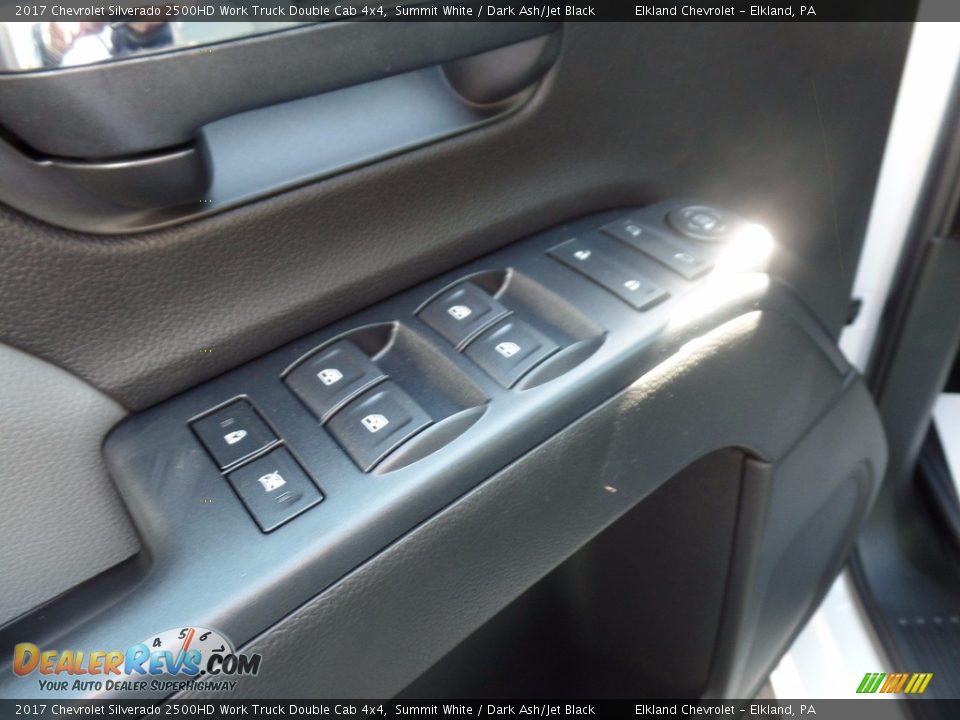 2017 Chevrolet Silverado 2500HD Work Truck Double Cab 4x4 Summit White / Dark Ash/Jet Black Photo #20