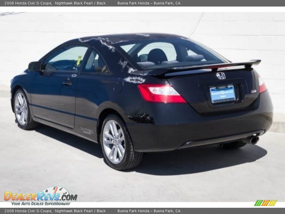2008 Honda Civic Si Coupe Nighthawk Black Pearl / Black Photo #2