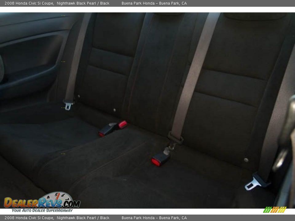 2008 Honda Civic Si Coupe Nighthawk Black Pearl / Black Photo #4