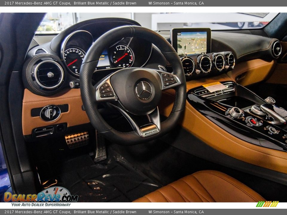 Saddle Brown Interior - 2017 Mercedes-Benz AMG GT Coupe Photo #6