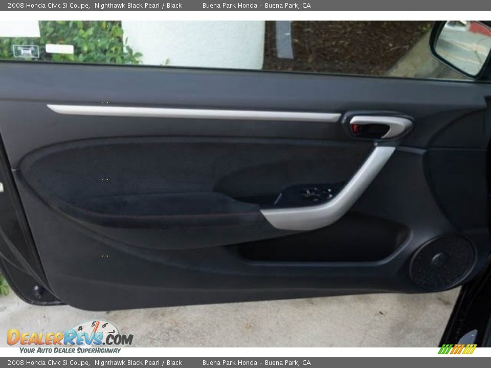 2008 Honda Civic Si Coupe Nighthawk Black Pearl / Black Photo #18