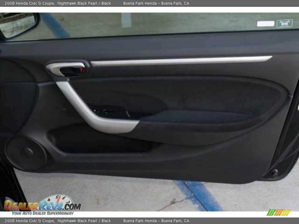 2008 Honda Civic Si Coupe Nighthawk Black Pearl / Black Photo #19