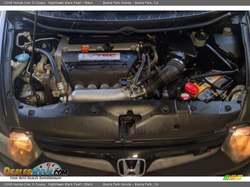 2008 Honda Civic Si Coupe Nighthawk Black Pearl / Black Photo #20