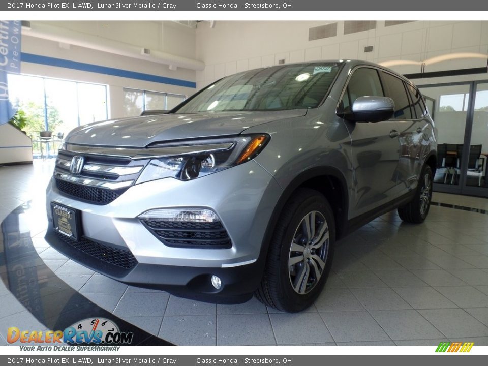 2017 Honda Pilot EX-L AWD Lunar Silver Metallic / Gray Photo #1