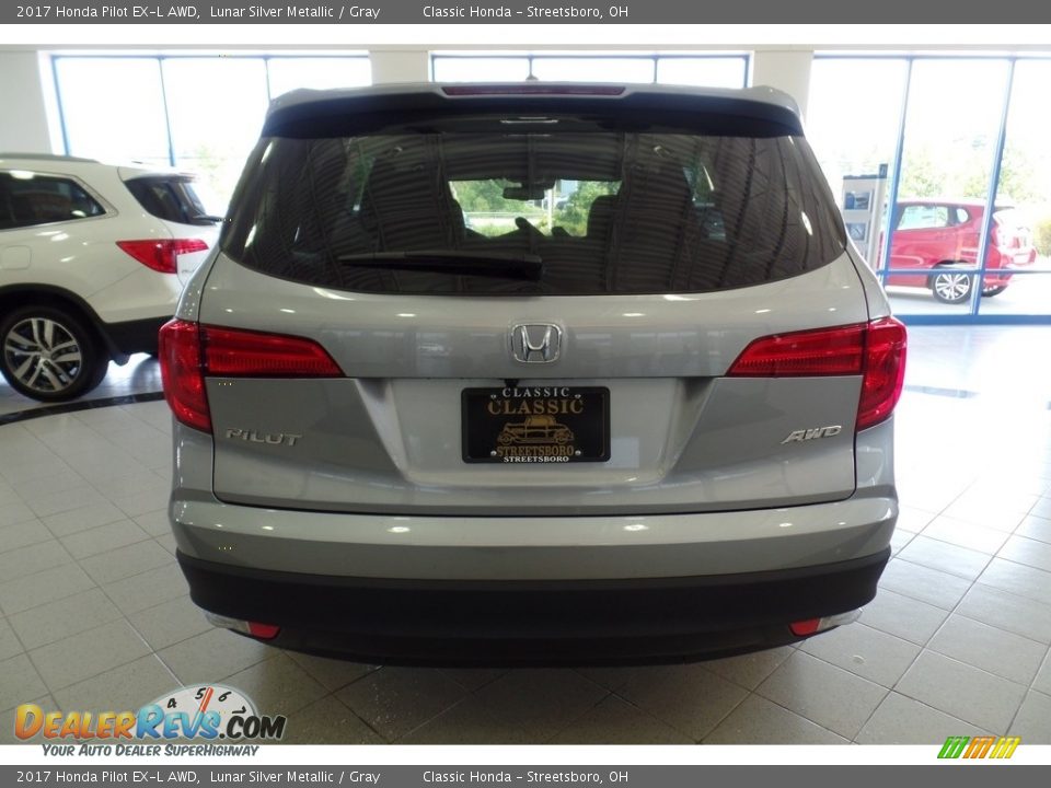 2017 Honda Pilot EX-L AWD Lunar Silver Metallic / Gray Photo #5