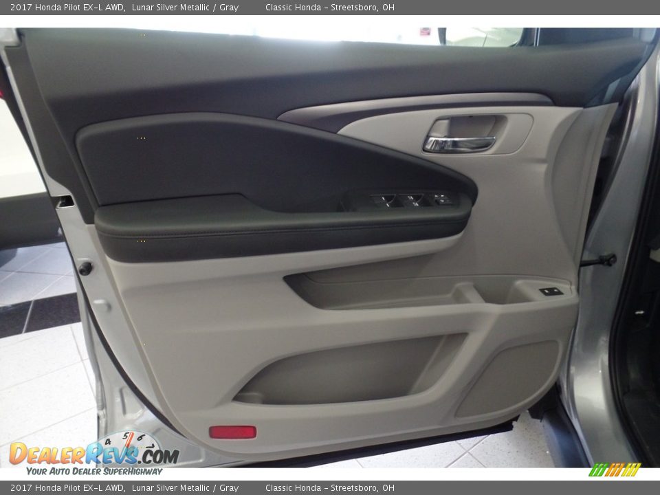 2017 Honda Pilot EX-L AWD Lunar Silver Metallic / Gray Photo #6
