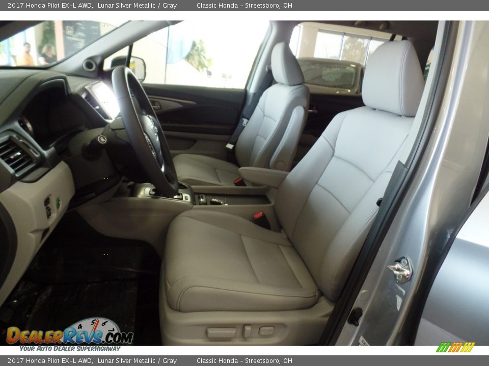 2017 Honda Pilot EX-L AWD Lunar Silver Metallic / Gray Photo #9