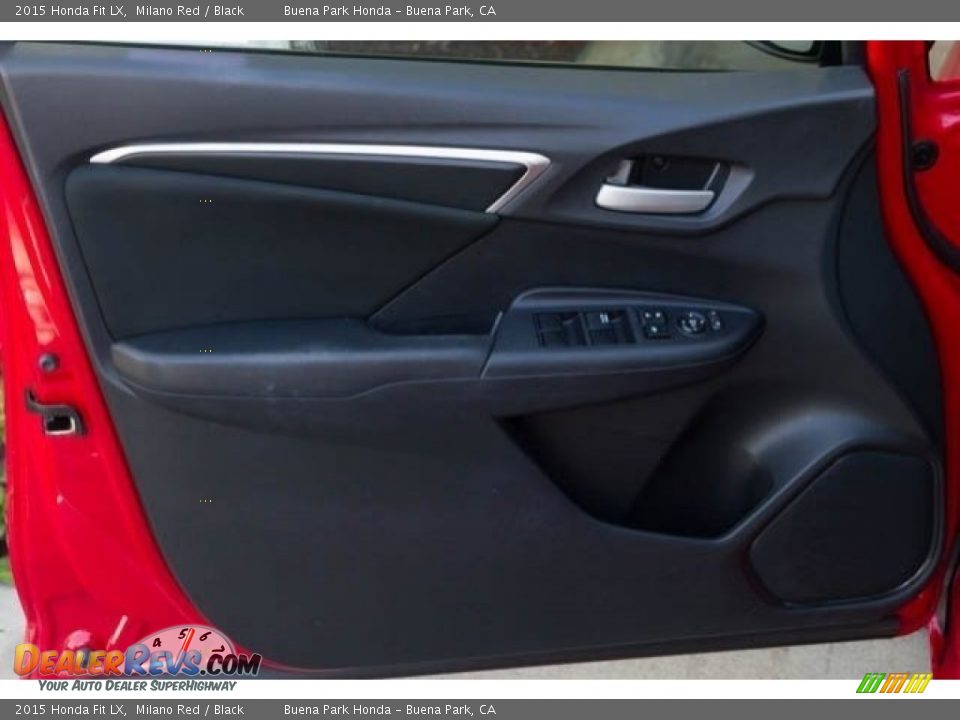 2015 Honda Fit LX Milano Red / Black Photo #22