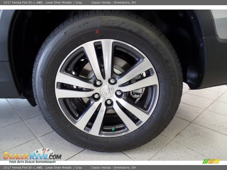 2017 Honda Pilot EX-L AWD Lunar Silver Metallic / Gray Photo #19