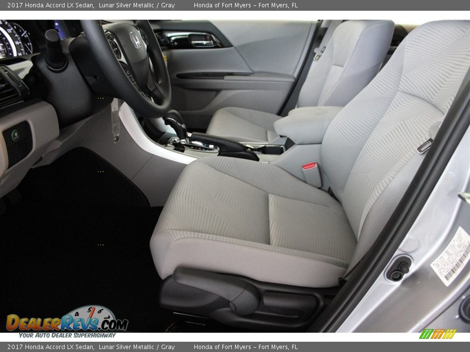 2017 Honda Accord LX Sedan Lunar Silver Metallic / Gray Photo #9
