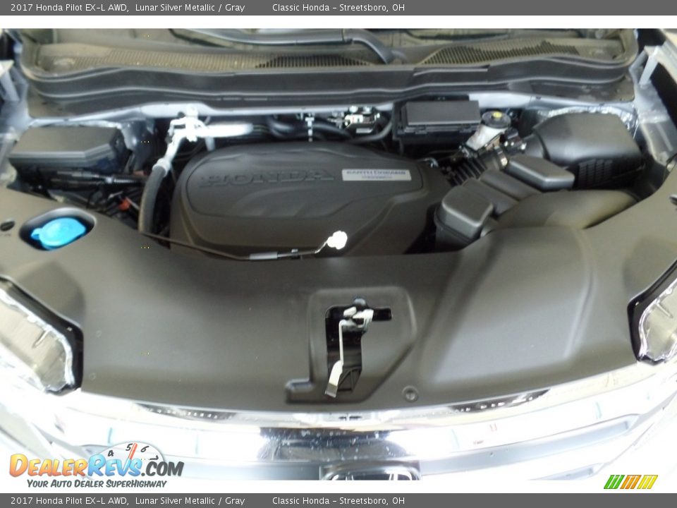 2017 Honda Pilot EX-L AWD Lunar Silver Metallic / Gray Photo #20