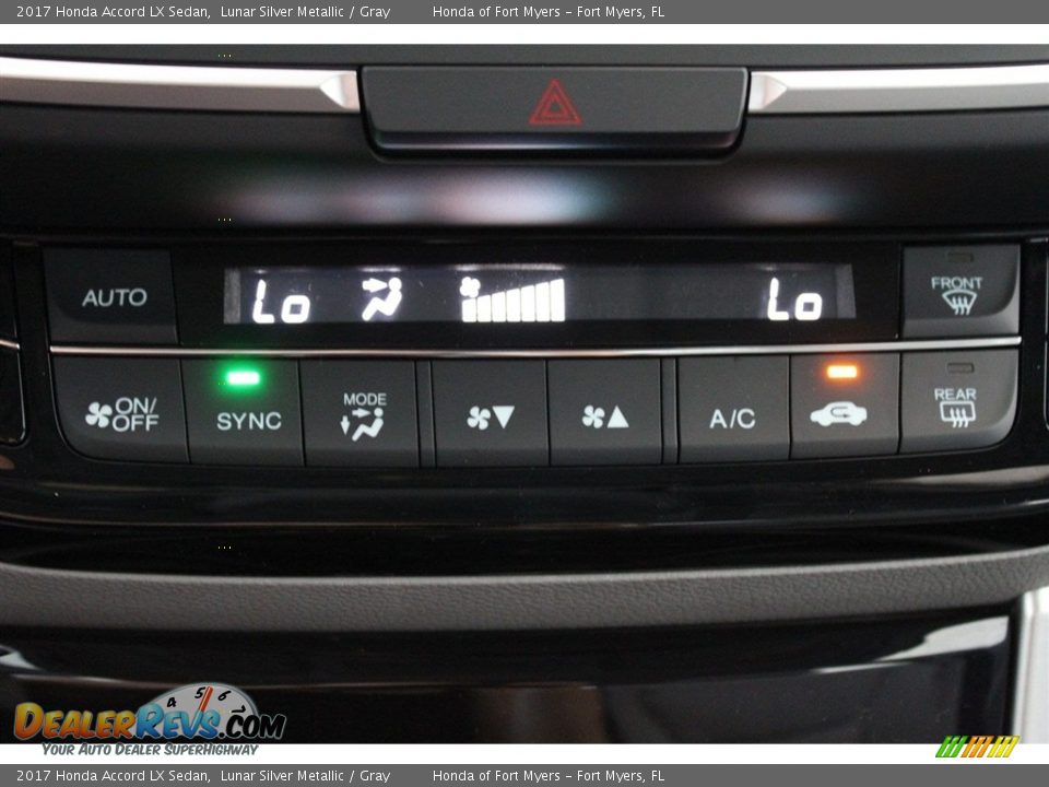 2017 Honda Accord LX Sedan Lunar Silver Metallic / Gray Photo #19