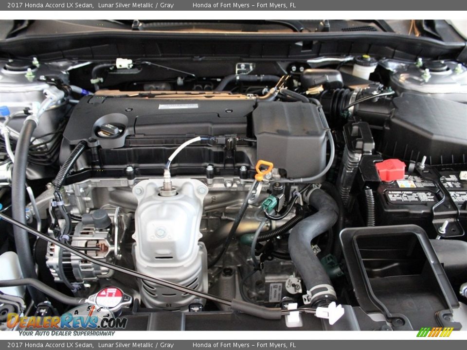 2017 Honda Accord LX Sedan Lunar Silver Metallic / Gray Photo #26