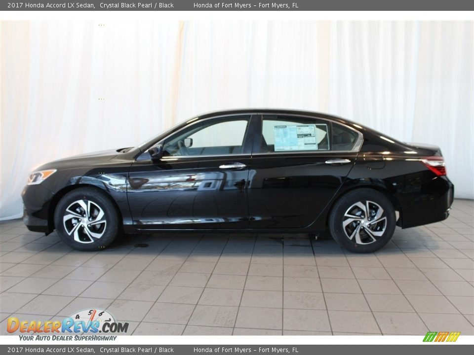2017 Honda Accord LX Sedan Crystal Black Pearl / Black Photo #5