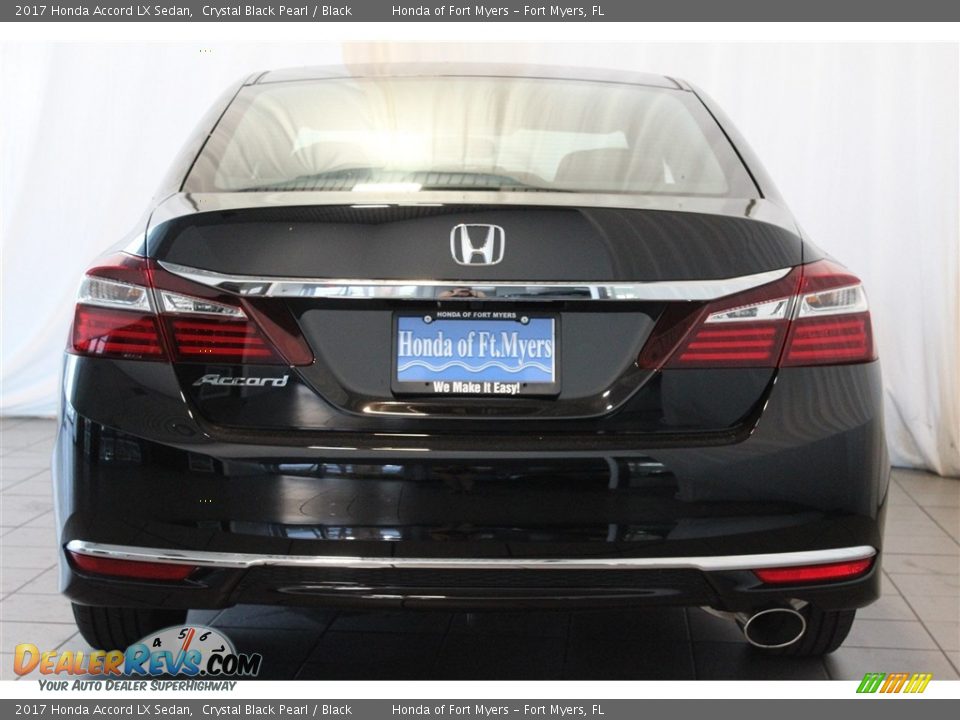 2017 Honda Accord LX Sedan Crystal Black Pearl / Black Photo #6