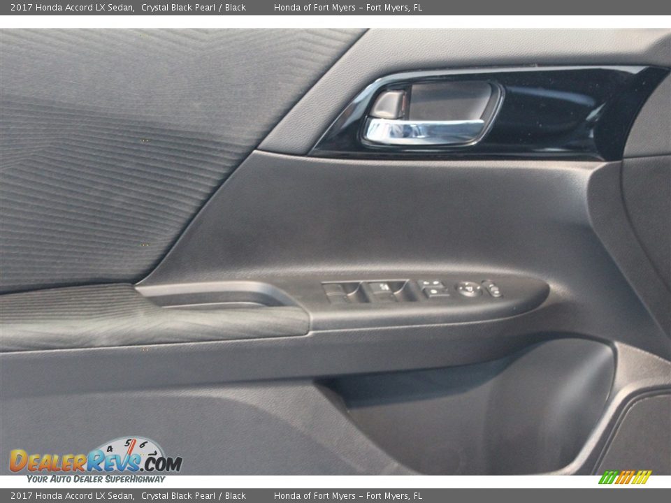 2017 Honda Accord LX Sedan Crystal Black Pearl / Black Photo #7