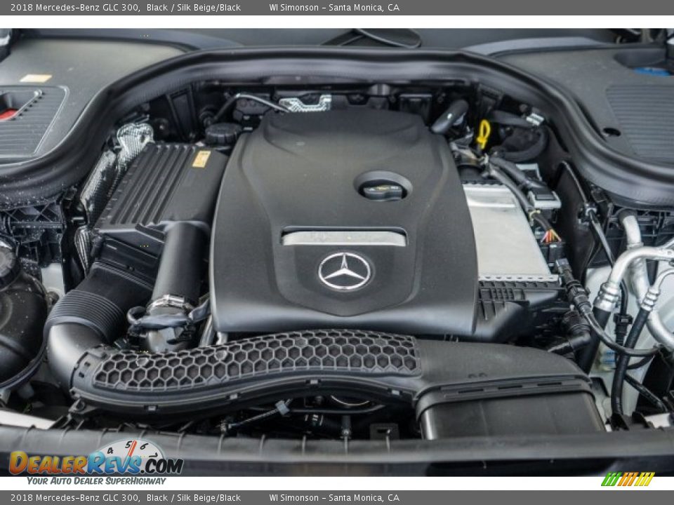 2018 Mercedes-Benz GLC 300 Black / Silk Beige/Black Photo #8