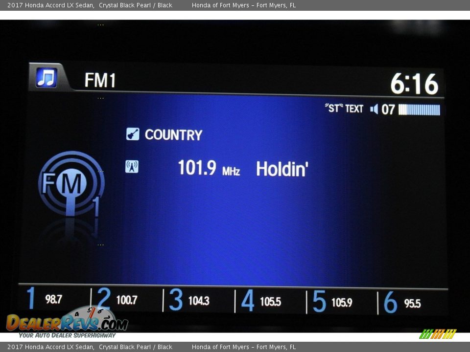 2017 Honda Accord LX Sedan Crystal Black Pearl / Black Photo #16