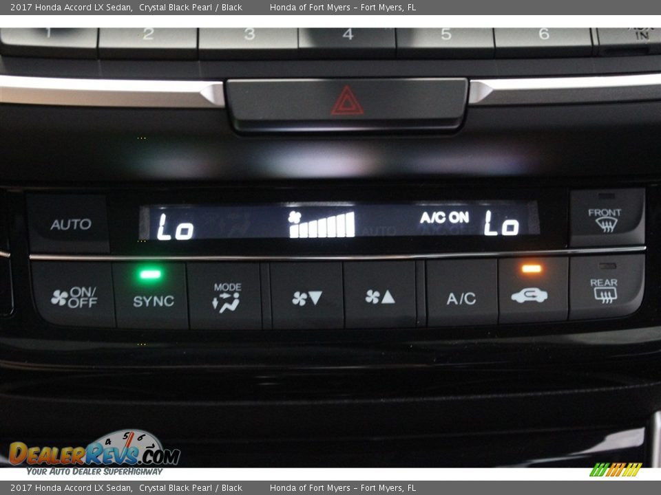 2017 Honda Accord LX Sedan Crystal Black Pearl / Black Photo #19