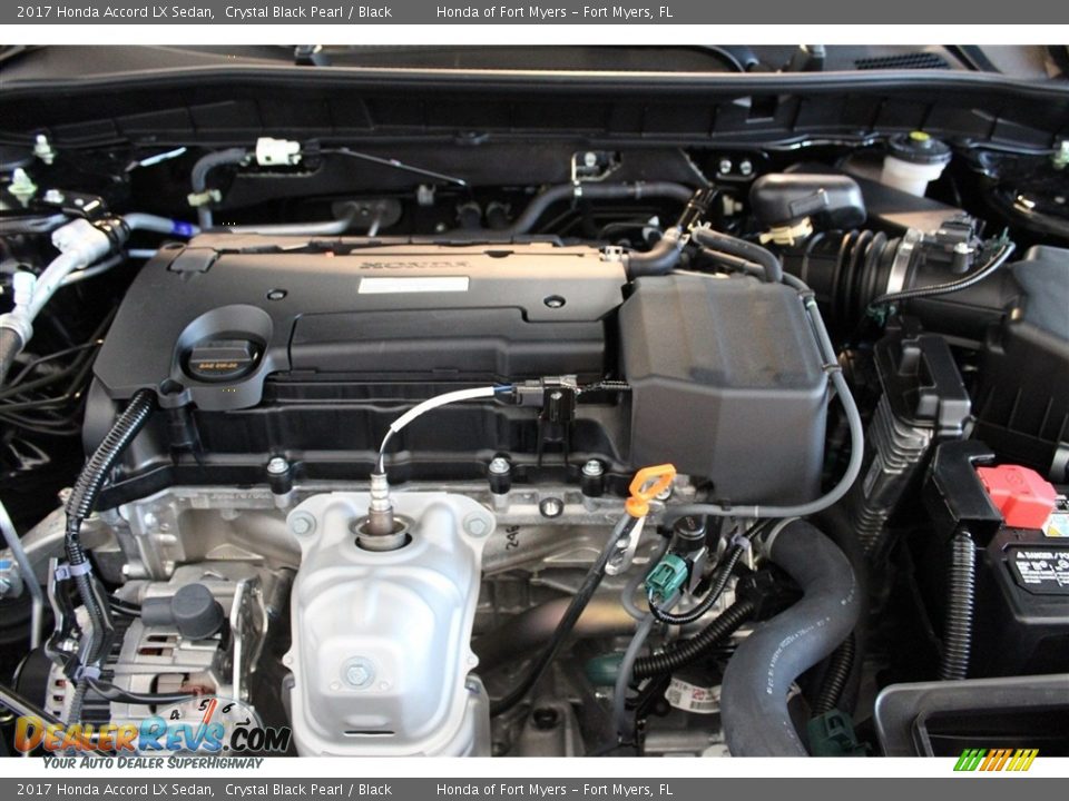 2017 Honda Accord LX Sedan Crystal Black Pearl / Black Photo #26