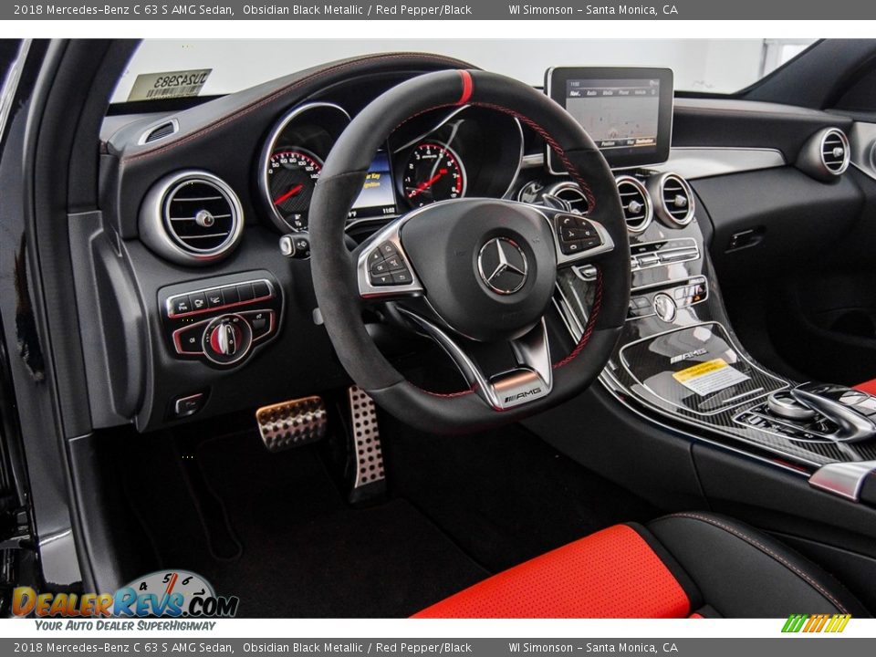 Dashboard of 2018 Mercedes-Benz C 63 S AMG Sedan Photo #8