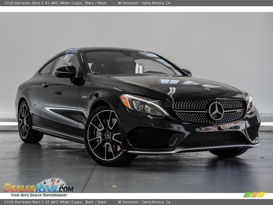 2018 Mercedes-Benz C 43 AMG 4Matic Coupe Black / Black Photo #1