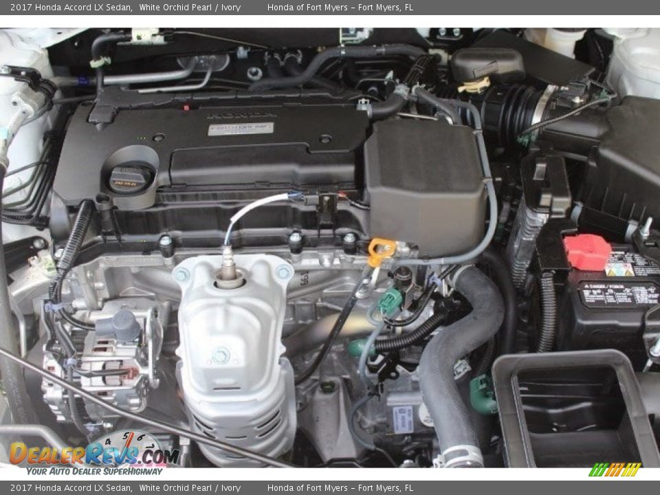 2017 Honda Accord LX Sedan White Orchid Pearl / Ivory Photo #27