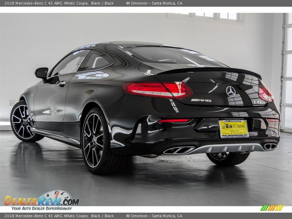2018 Mercedes-Benz C 43 AMG 4Matic Coupe Black / Black Photo #4