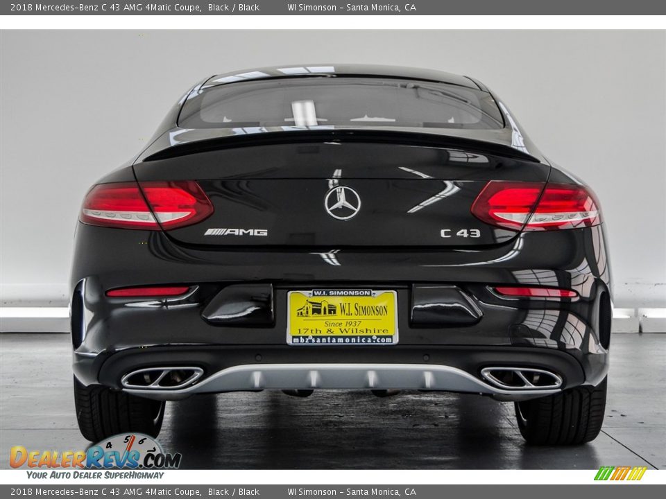2018 Mercedes-Benz C 43 AMG 4Matic Coupe Black / Black Photo #5