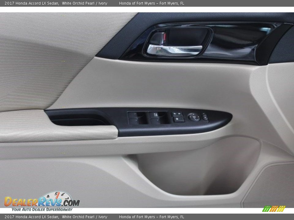 2017 Honda Accord LX Sedan White Orchid Pearl / Ivory Photo #7