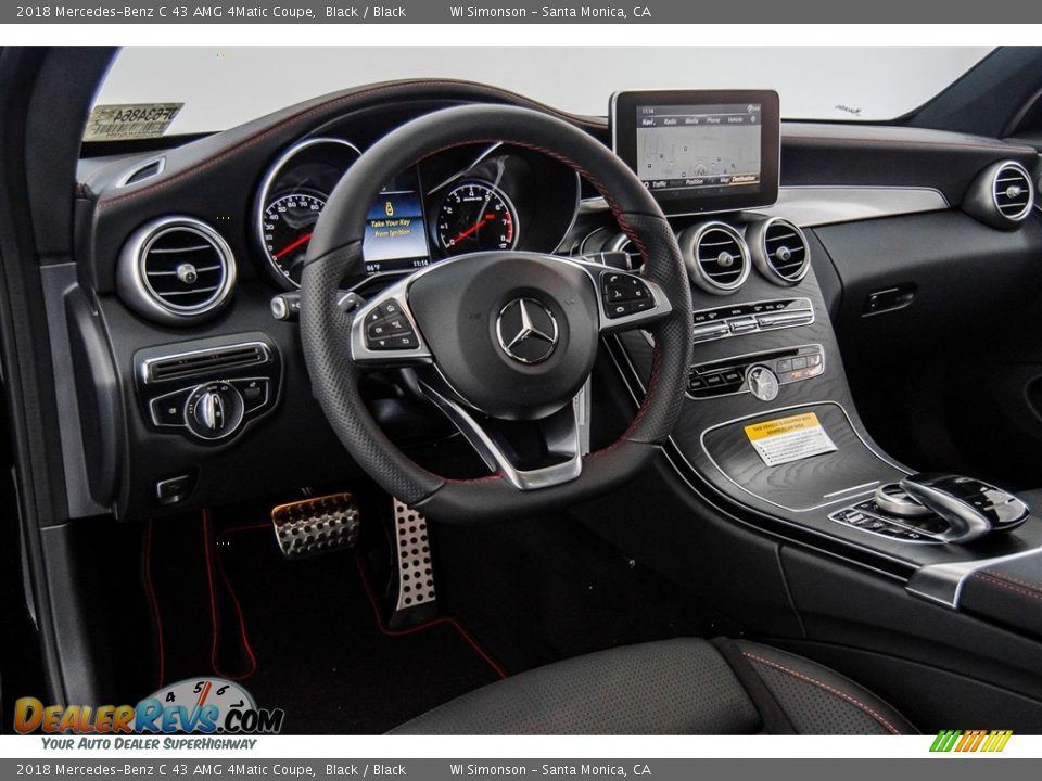 2018 Mercedes-Benz C 43 AMG 4Matic Coupe Black / Black Photo #8