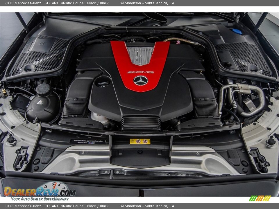 2018 Mercedes-Benz C 43 AMG 4Matic Coupe Black / Black Photo #9