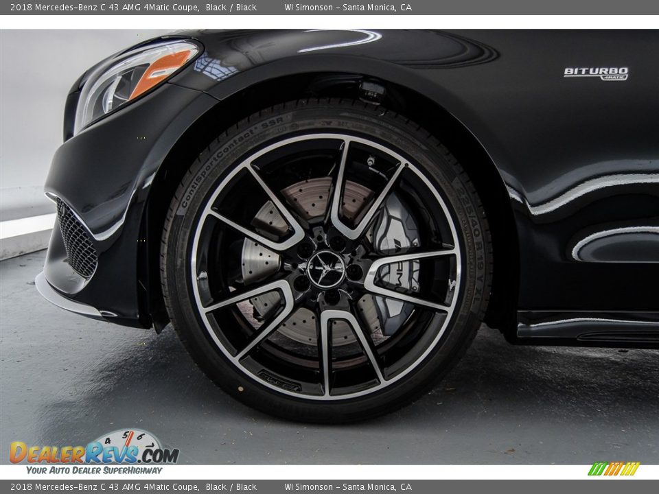 2018 Mercedes-Benz C 43 AMG 4Matic Coupe Black / Black Photo #10