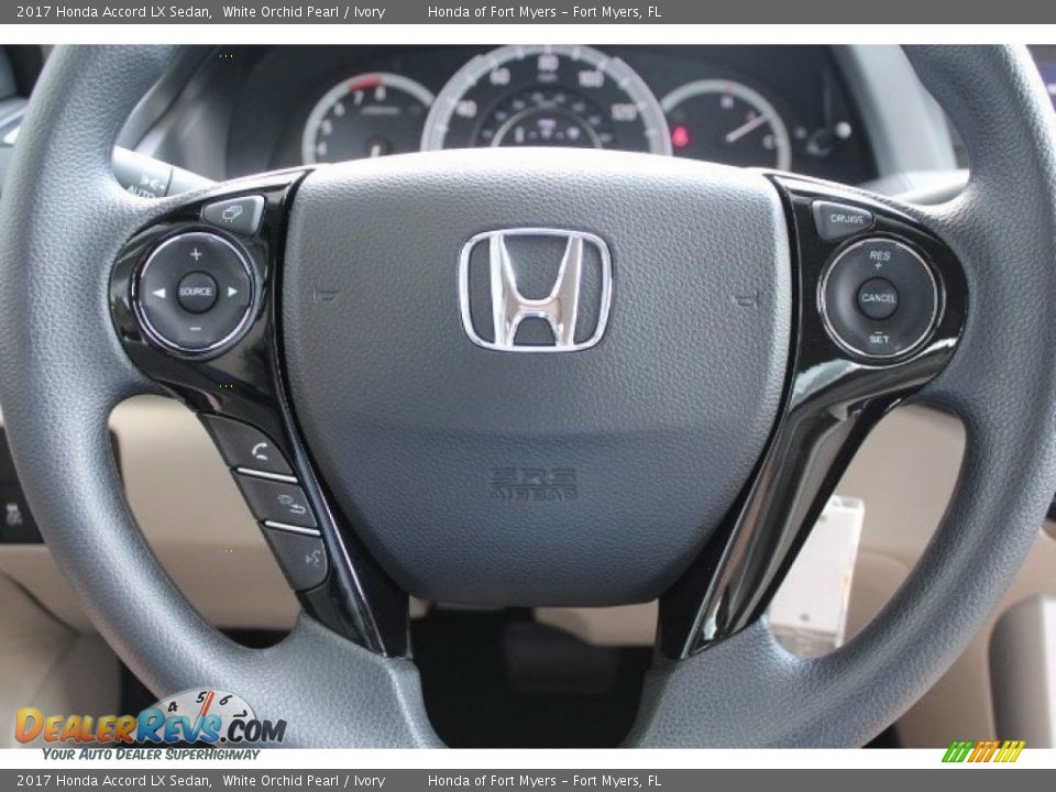 2017 Honda Accord LX Sedan White Orchid Pearl / Ivory Photo #11