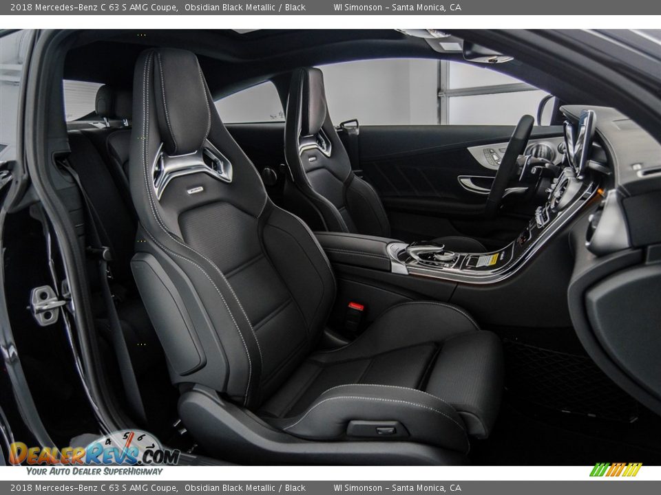 Black Interior - 2018 Mercedes-Benz C 63 S AMG Coupe Photo #2