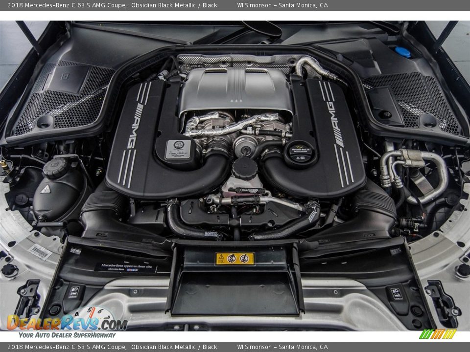 2018 Mercedes-Benz C 63 S AMG Coupe 4.0 Liter AMG biturbo DOHC 32-Valve VVT V8 Engine Photo #8