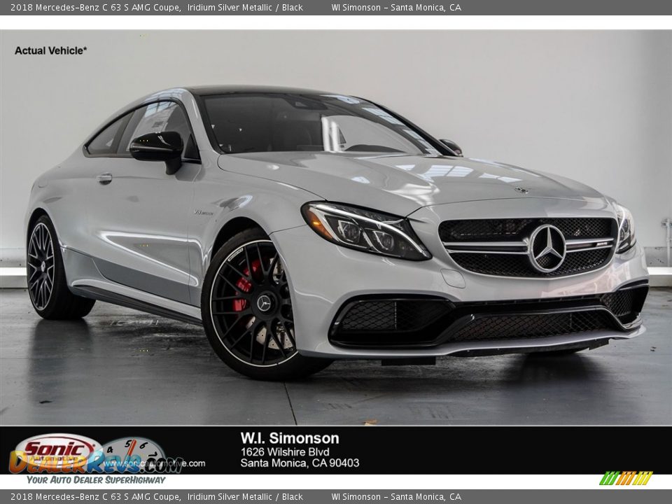 2018 Mercedes-Benz C 63 S AMG Coupe Iridium Silver Metallic / Black Photo #1