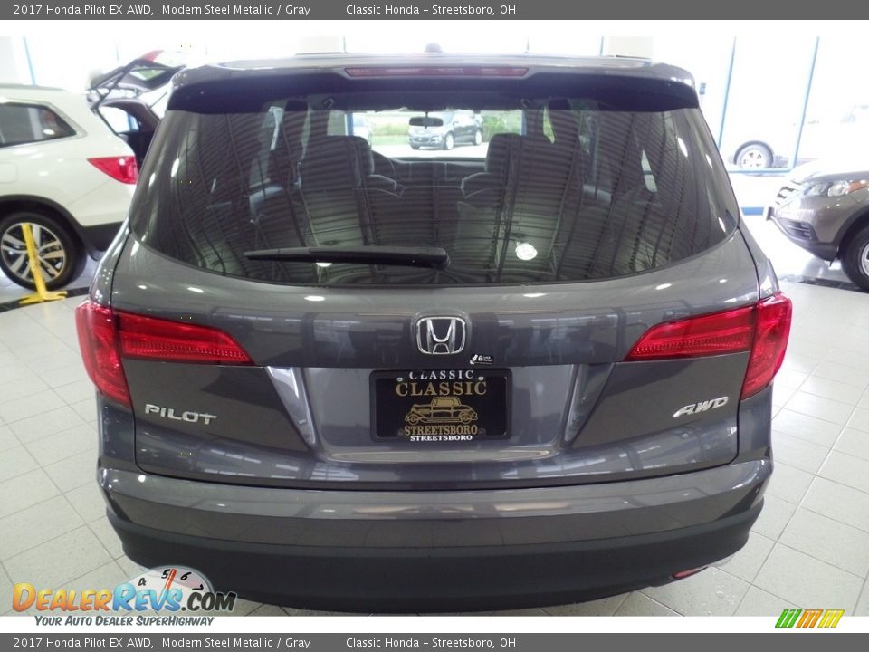 2017 Honda Pilot EX AWD Modern Steel Metallic / Gray Photo #5